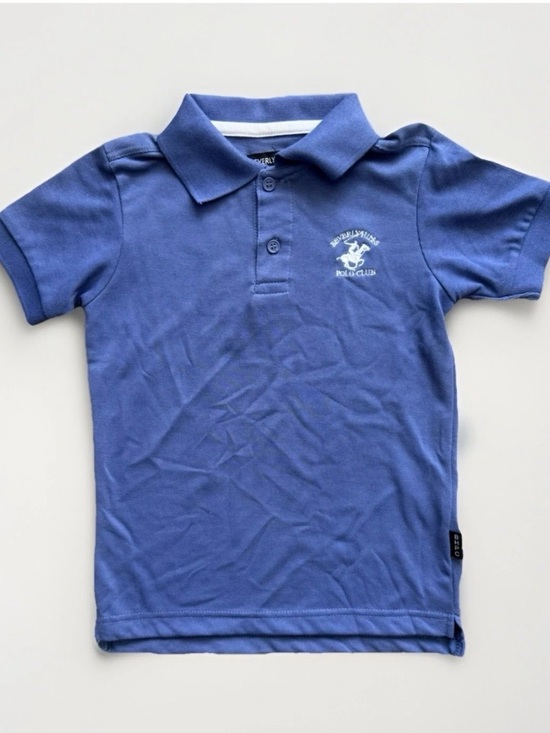 Beverly Hills Polo Club Other - Beverly Hills Polo Club Boy’s Sz 4 Periwinkle Blue Polo Shirt NWOT